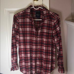 American Eagle Flannel Boyfriend Fit